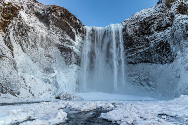 Skogafoss Iceland Winter